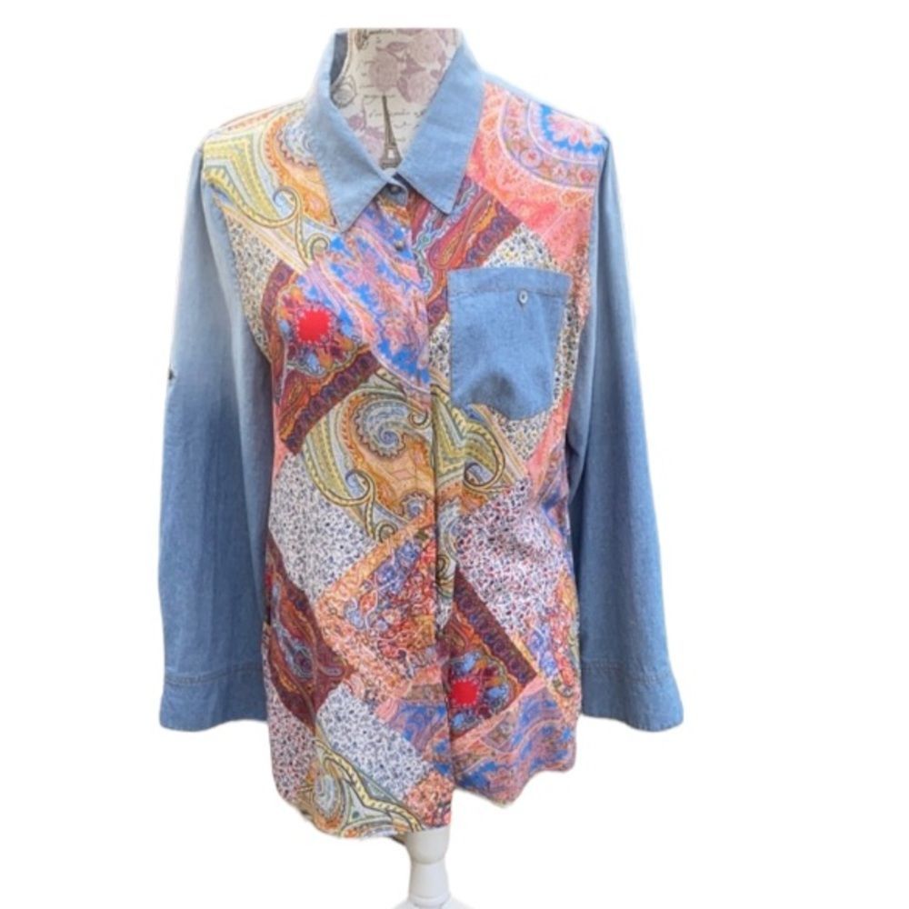 Anthropology Aratta Silent Journey Woman’s Shirt - Picture 1 of 8